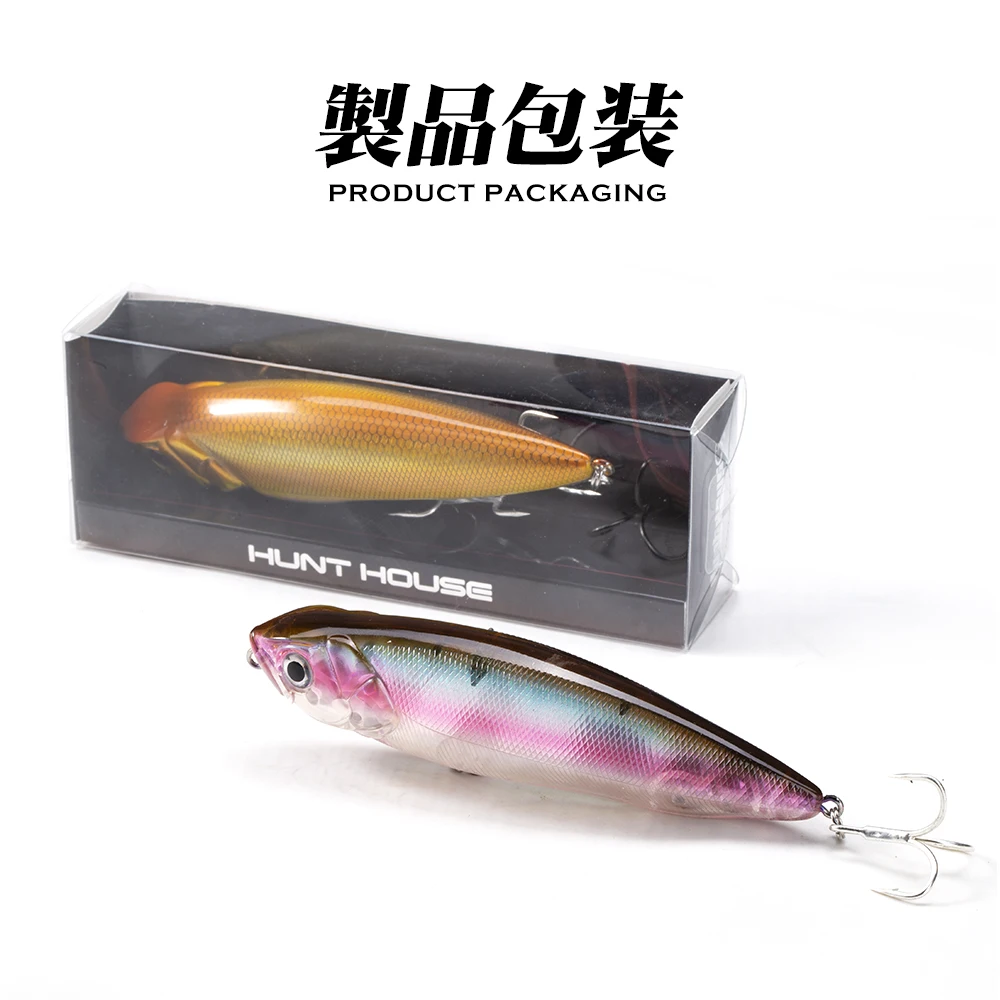 Hunthouse Topwater Pencil wobbling de superficie de 19g para lubina y perca - imagen 2