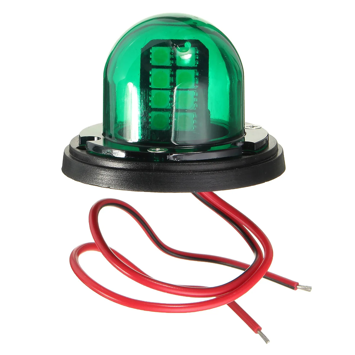 Luces LED HOFFEN encendidas en condiciones nocturnas