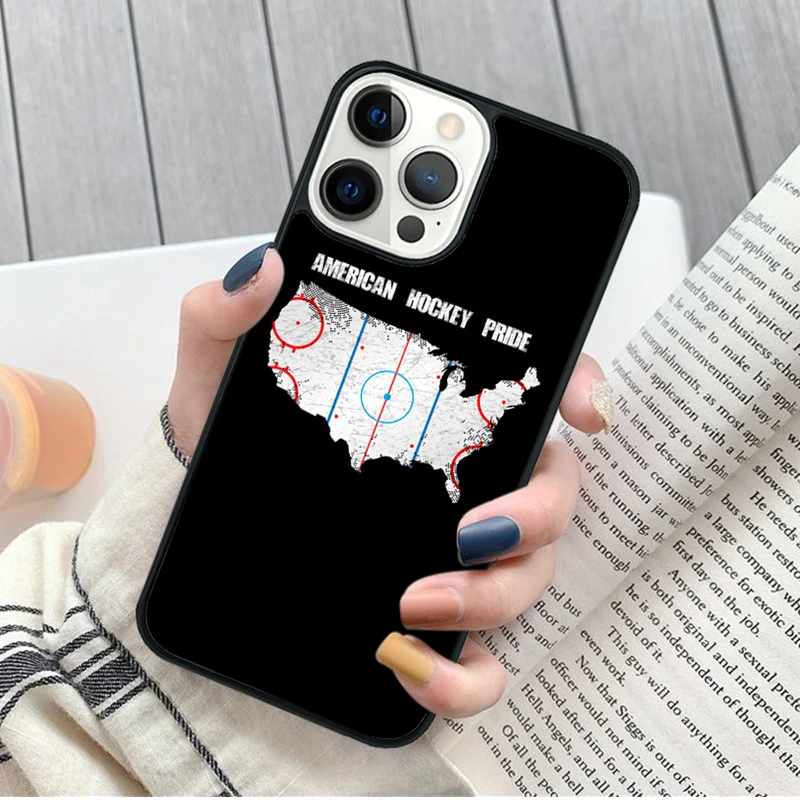 Diseño frontal de la funda Hockey is my life