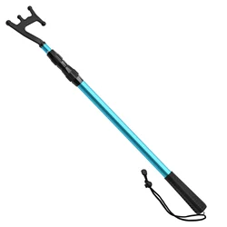Gancho telescópico aluminio Sanlike azul – Mango antideslizante para embarcación y pesca
