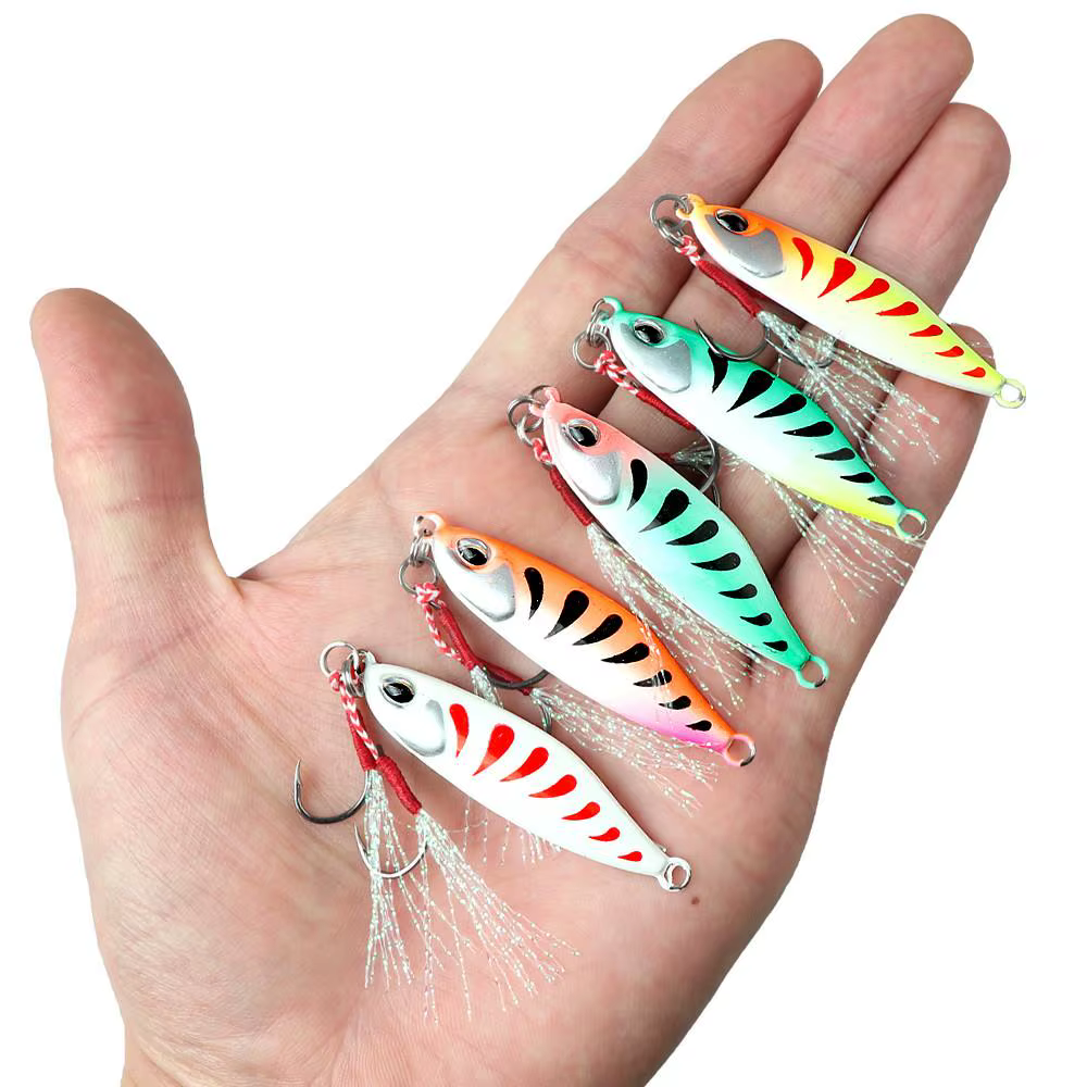 Señuelo luminoso para jigging con cucharilla metálica - imagen 4