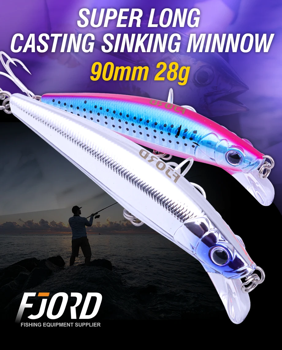 Señuelo FJORD 90mm en acción en agua dulce
