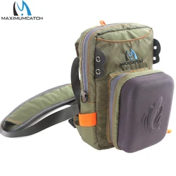 MAXCATCH Bolsa de pecho para pesca con mosca con banco moldeado