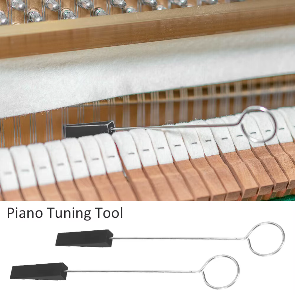 Silenciadores para piano de goma y metal, acabado negro - imagen 4