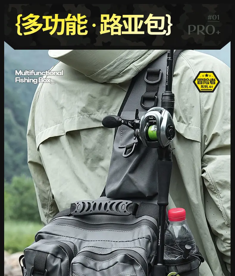 Bandolera impermeable con múltiples compartimentos