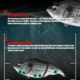 Señuelo hundimiento lento de varias secciones para pesca de cebo artificial