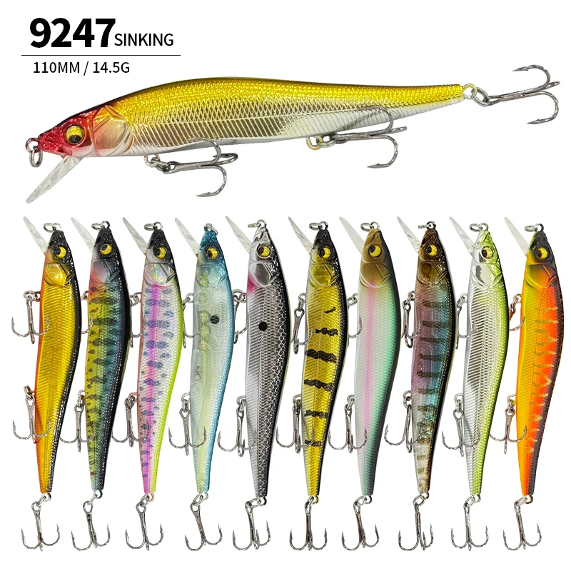 Wobbler minnow hundible Ryuki 110S para trucha – jerkbait - imagen 3