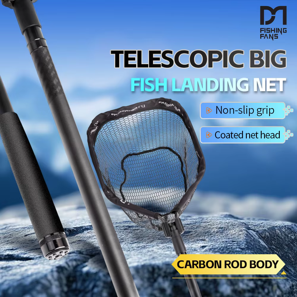 Red Telescópica FISHINGFANS para Kayak – Mango en Carbono - imagen 4