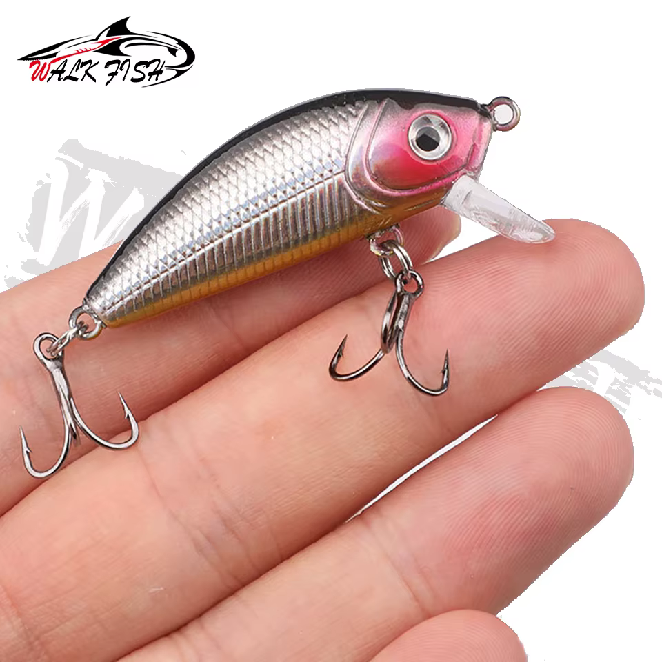 WALK Señuelo Crankbait Wobbler - Imitación Pececillo Ojos 3D - imagen 3