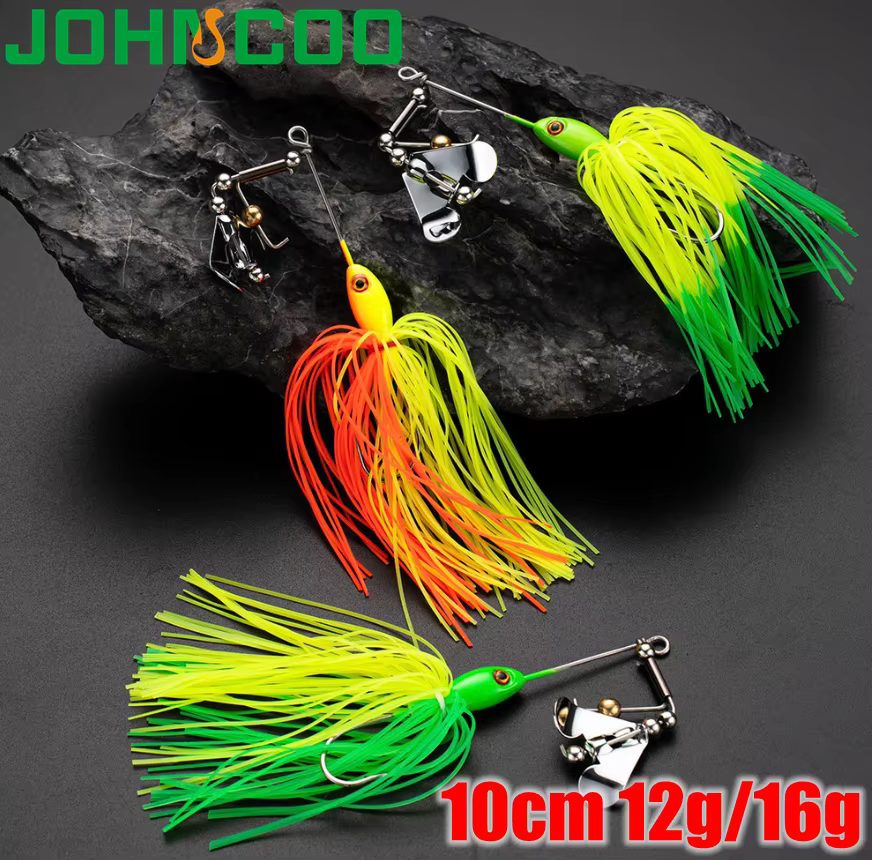 Spinnerbait Buzzbait de superficie para lubina y lucioperca