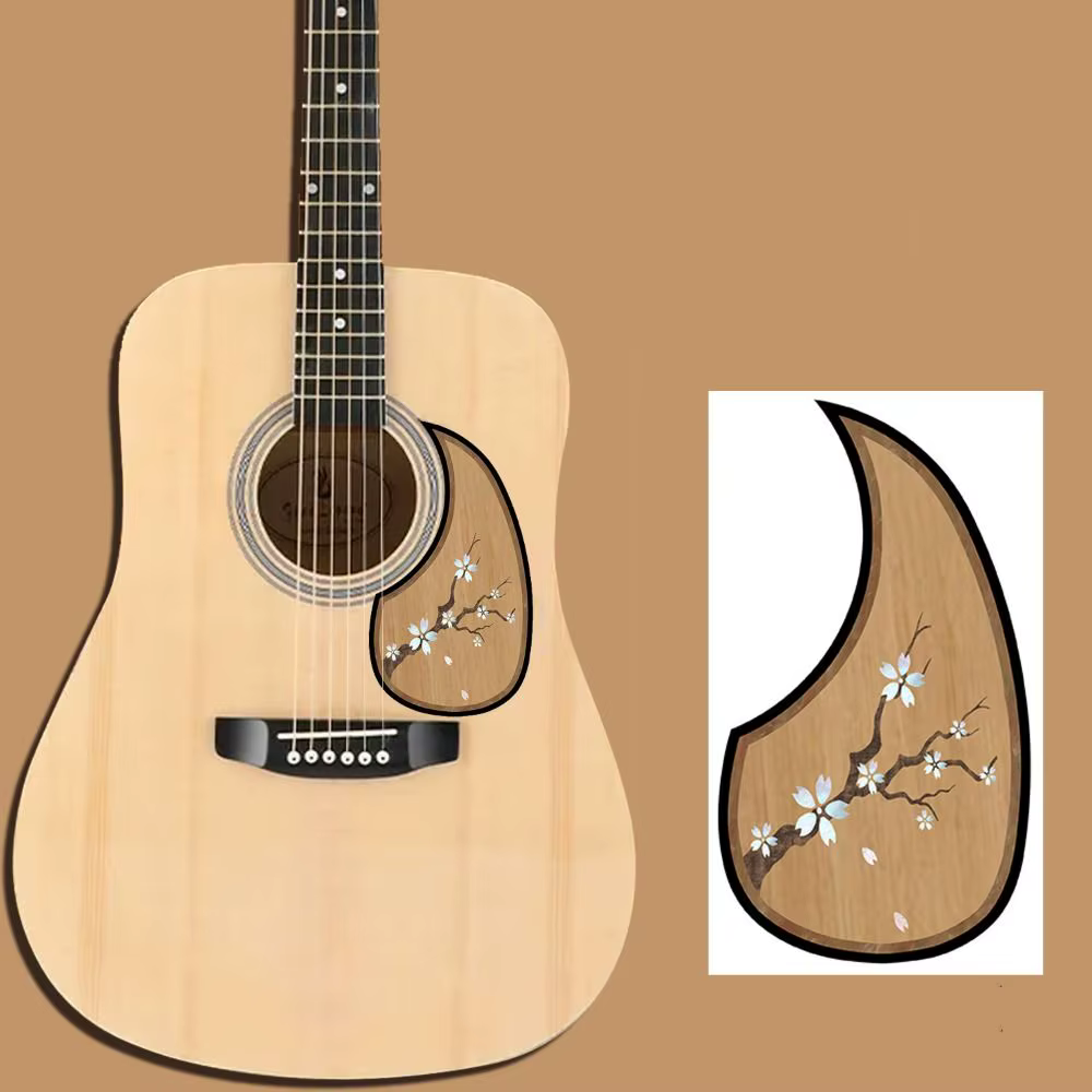 Protector de púas adhesivo para guitarra folk – Lágrima estampada