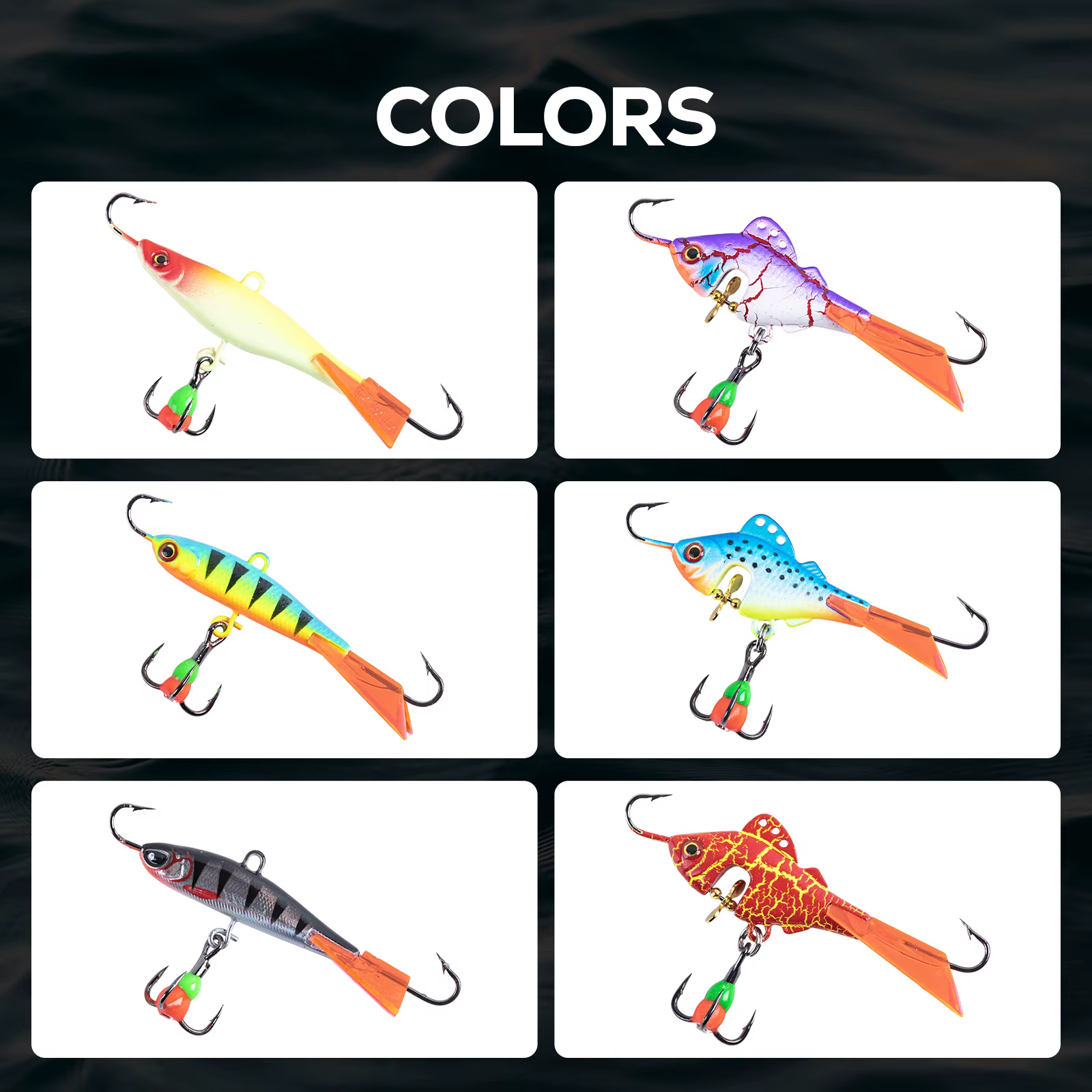 Goture Señuelo de pesca en hielo con lentejuelas – Jig para lucio - imagen 4