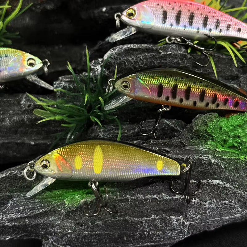 Señuelo Minnow Hundible 44mm 3g con Anzuelos Triples - imagen 4