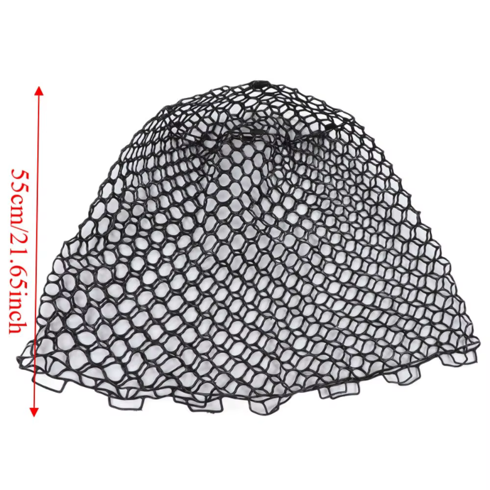 Red de pesca de goma con estructura profunda y diseño antienredos