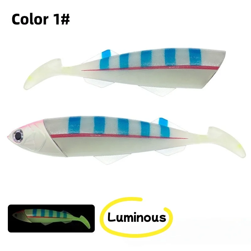 Señuelo de pesca SWOLFY con cabeza de plomo, vista lateral