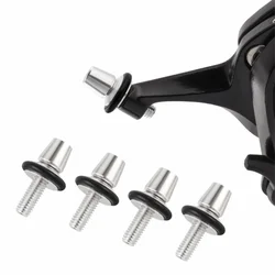 Tornillos de freno tipo C M6 de aleación aluminio plateados