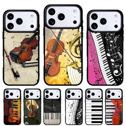 Funda iPhone Pro Max diseño de violín y piano - iPhone 11-15