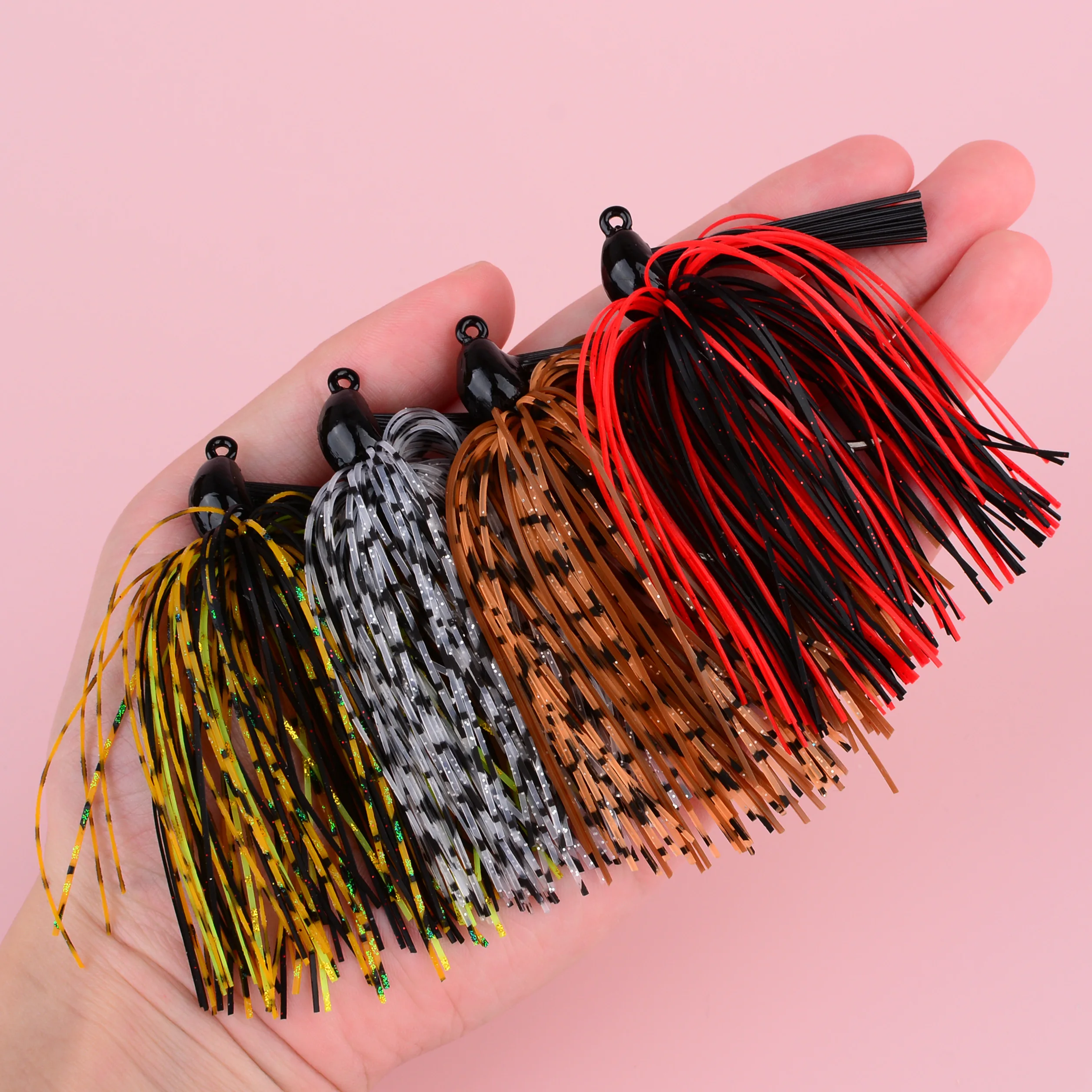 Jig de pesca con falda anti-enredos