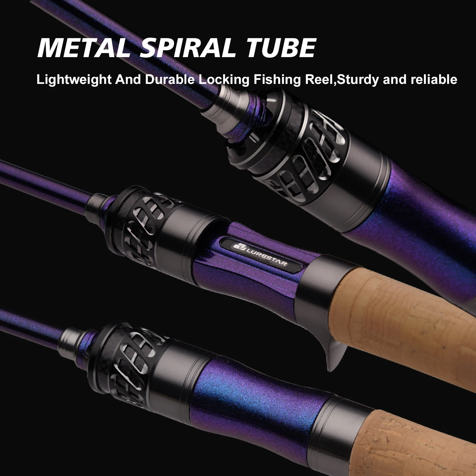Caña de spinning ultraligera PURELURE SigamaII de carbono portátil - imagen 2