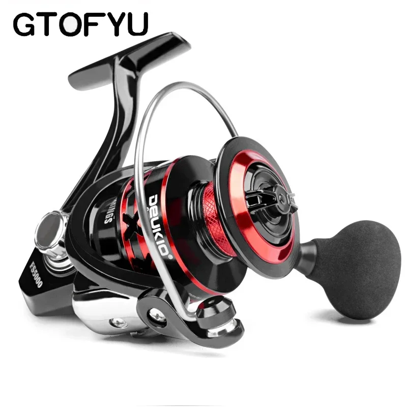 Carrete Giratorio GTOFYU 5:1 Alta Velocidad Arrastre 20kg Tiro Largo