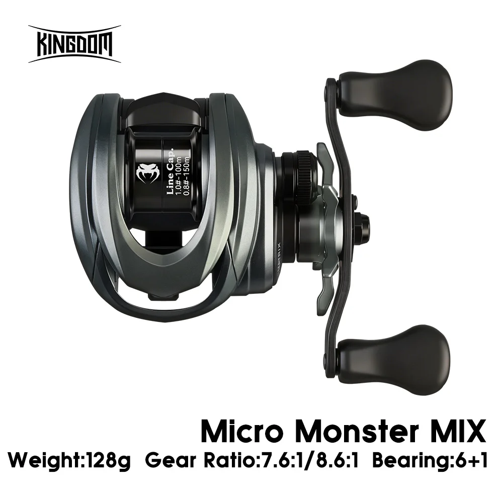 Carrete BFS Kingdom ultraligero con freno magnético para agua dulce
