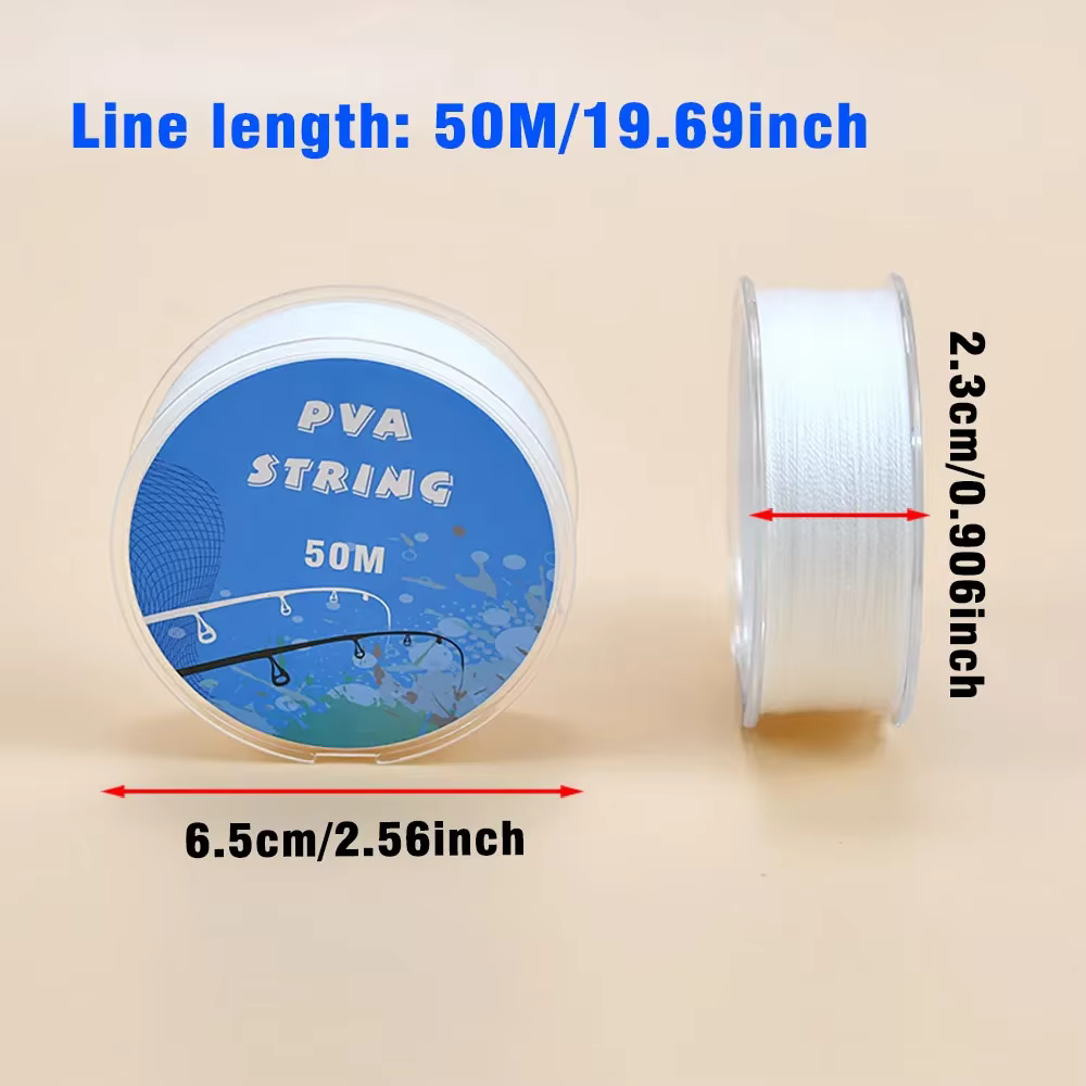 MNFT Cuerda de PVA soluble para pesca de carpa – Hilo boilie - imagen 4