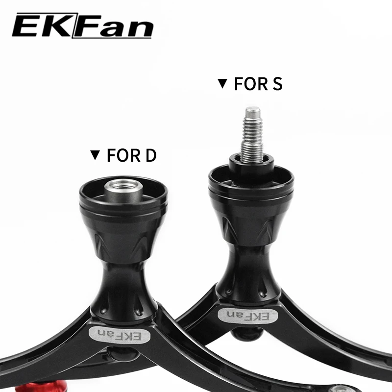 EKFan manija de aleación CNC para carretes Spinning y Bait Casting