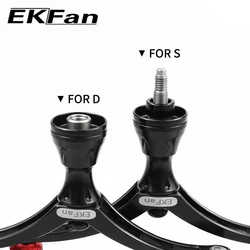 EKFan manija de aleación CNC para carretes Spinning y Bait Casting
