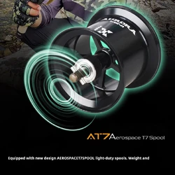 Hasida Aurora Air 8.1 carrete baitcast ultraligero con freno