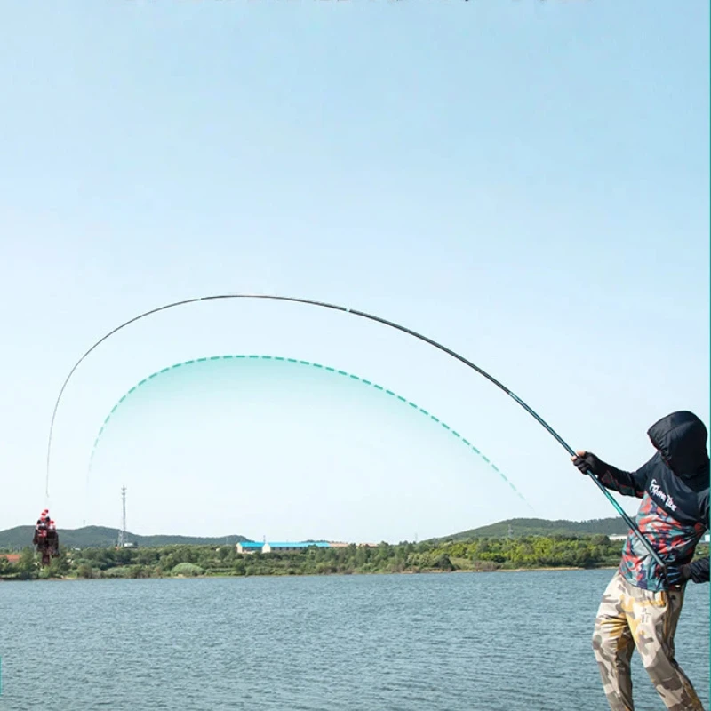 Caña telescópica carbono ligera para carpas y pesca deportiva - imagen 4