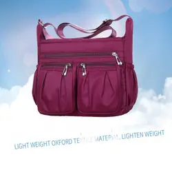 Bolso bandolera Oxford para mujer con múltiples bolsillos
