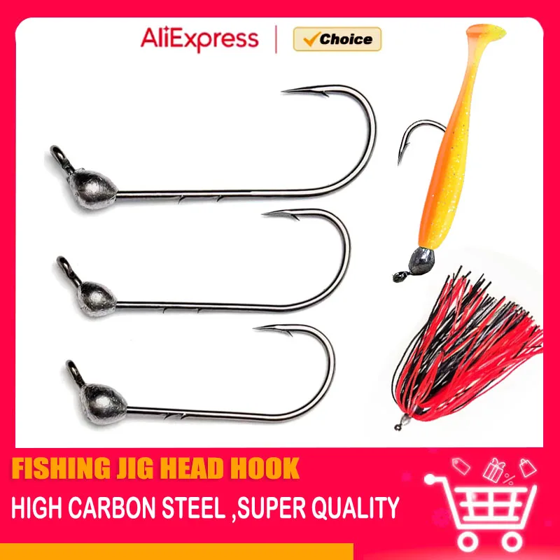 Anzuelo Jig Head para vinilo con púas de vástago corto - imagen 5