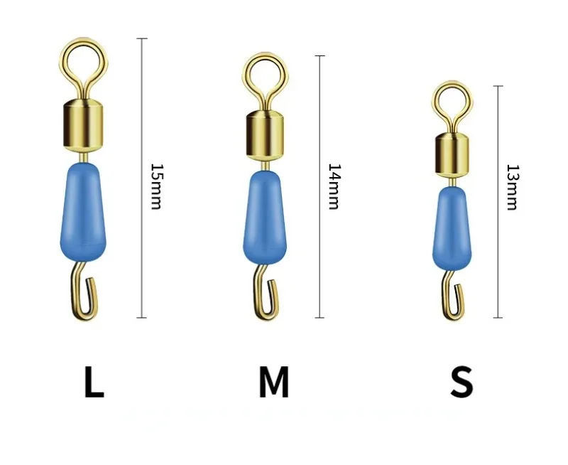 Broches giratorios cambio rápido silicona antienredos para agua salada - imagen 4