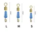 Broches giratorios cambio rápido silicona antienredos para agua salada - imagen 4