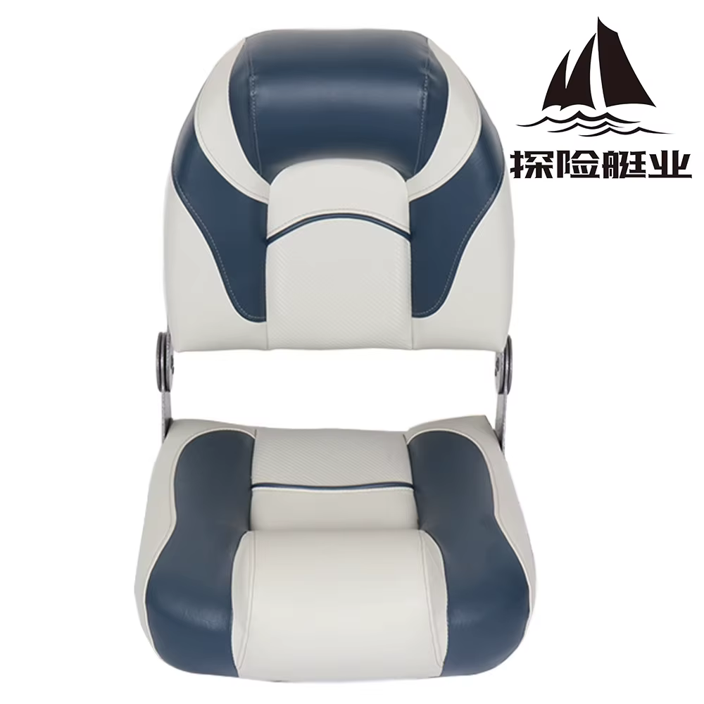 Silla de pesca para barco plegable impermeable con respaldo alto - imagen 3