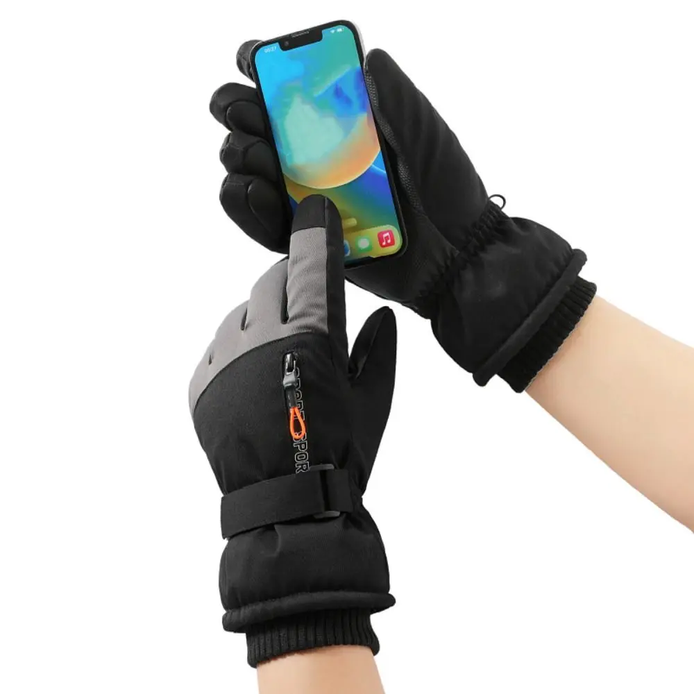 Guantes térmicos impermeables a prueba de viento con pantalla táctil - imagen 2