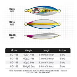 Señuelo de Pesca TEASER J168 luminoso de hundimiento lento – pez