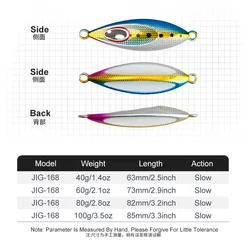 Señuelo de Pesca TEASER J168 luminoso de hundimiento lento – pez