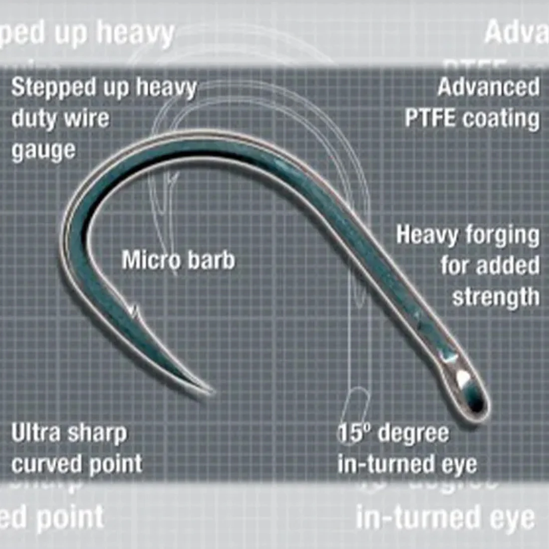 Anzuelo Boilie FishTrip – Punto curvo vástago ancho para carpa - imagen 4
