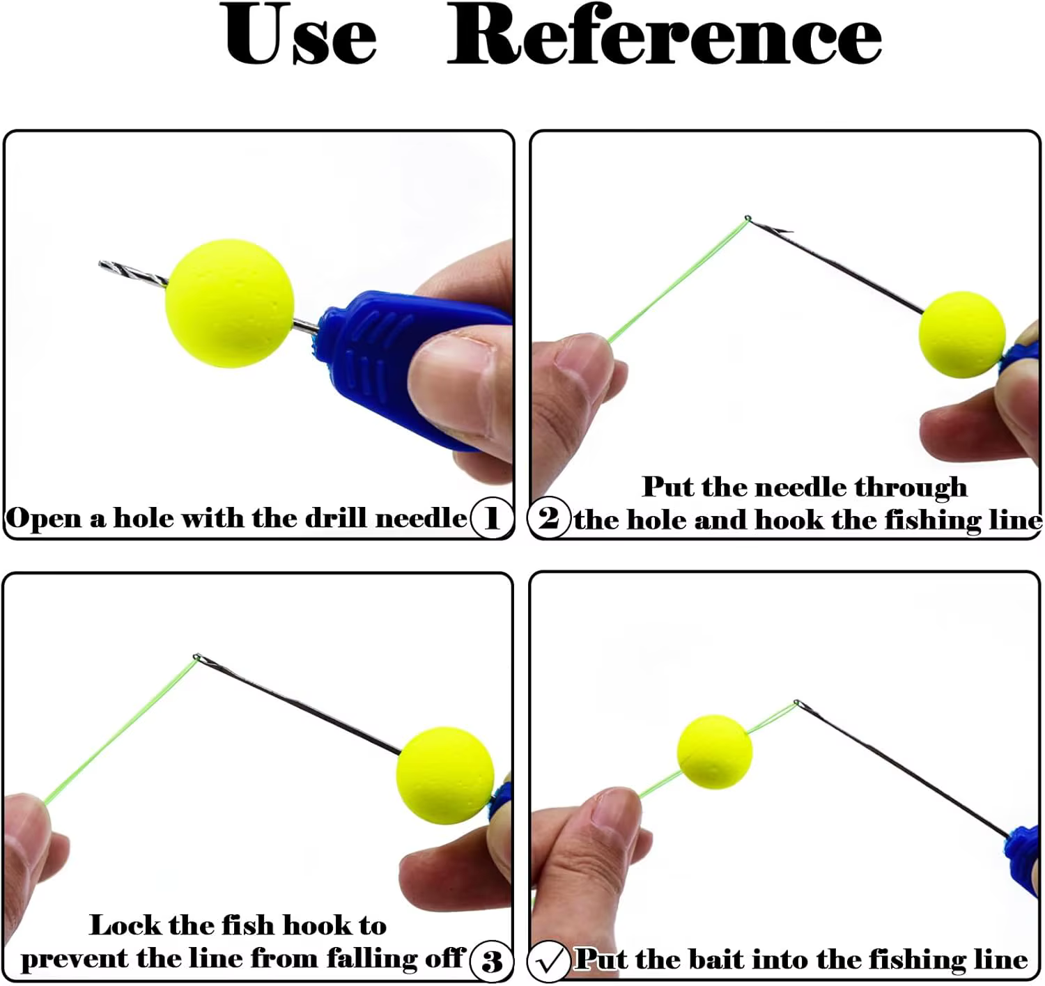 9KM Aguja ensartadora de acero inoxidable para boilies y carpfishing - imagen 4