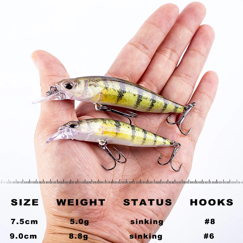 Jerkbait CCLTBA hundimiento – Wobbler buceo medio spinning - imagen 2