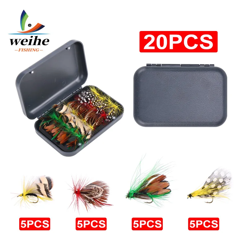 Variedad de patrones secos y ninfas del juego WEIHE