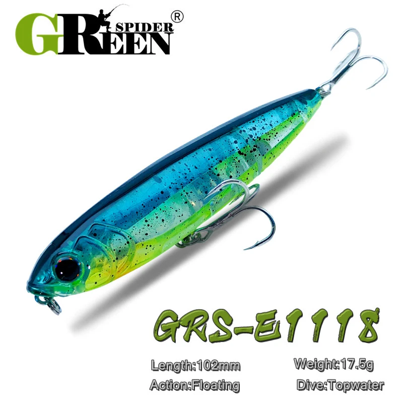 GreenSpider Lápiz Topwater – Señuelo superficie lubina - imagen 5
