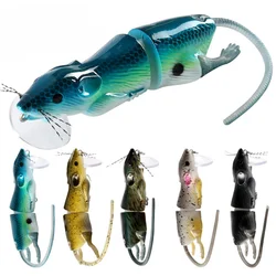 Señuelo Wobbler Topwater Lubina Imitación de Ratón Articulado