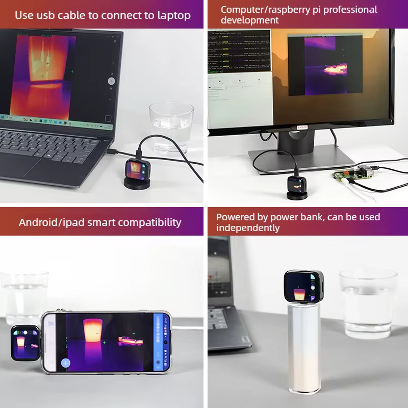 Cámara termográfica T256S con IA USB-C para inspección y reparación