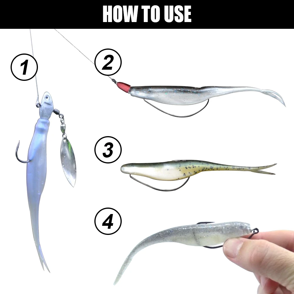 Spinpoler Jerk Shad TPR – Swimbait flotante silicona para Pike y Bass - imagen 4