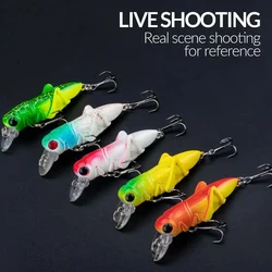 Señuelo Minnow 45mm Flotante con Ojo 3D – Para Perca y Lubina