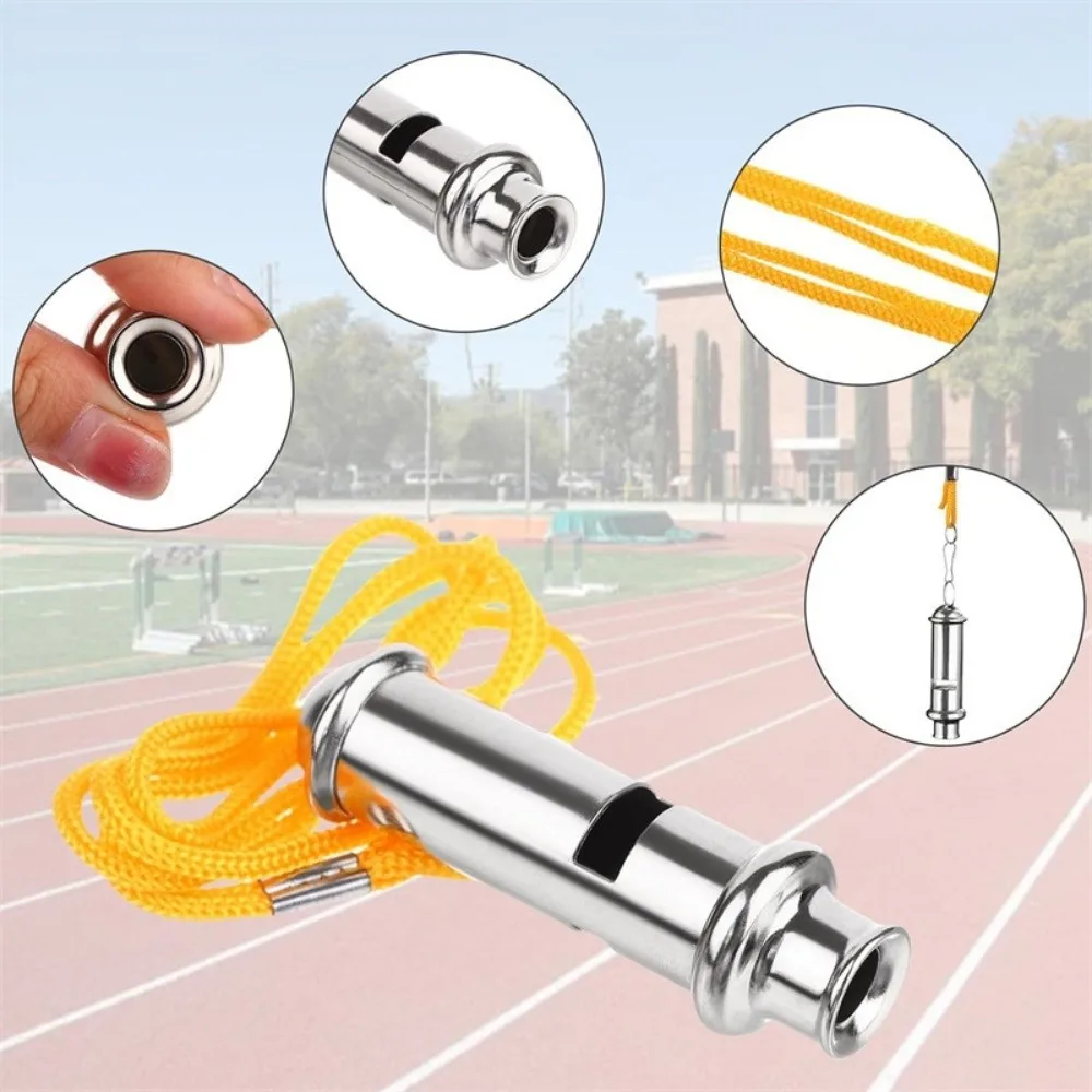 Silbato deportivo de aluminio con cuerda – doble uso para deporte - imagen 4