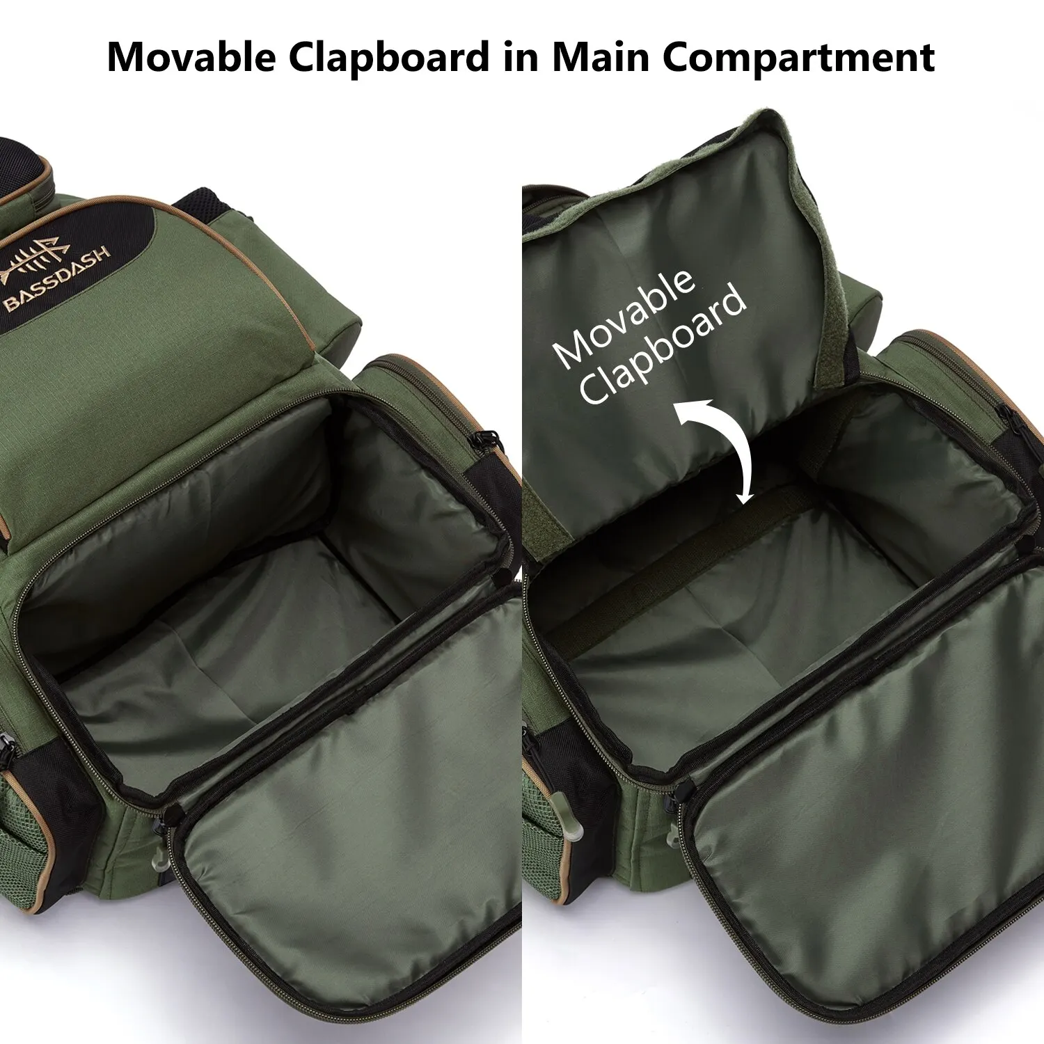 Bassdash Bolsa de pesca táctica – Mochila ligera multifuncional