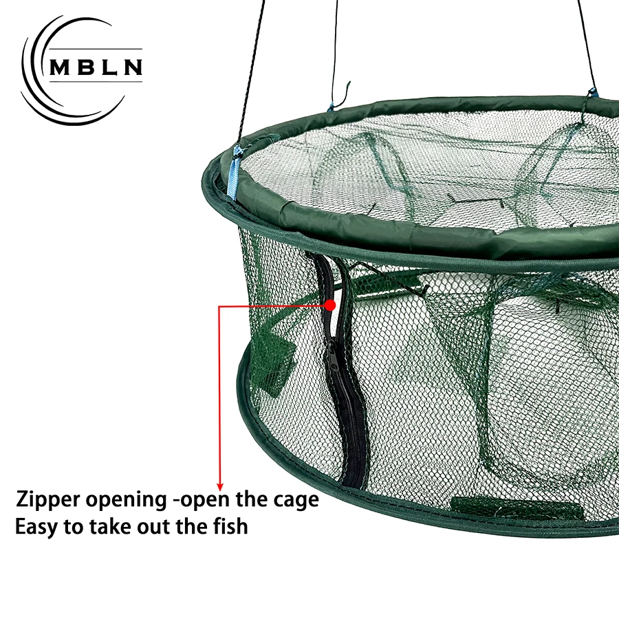 Trampa para camarones plegable – jaula para peces y redes - imagen 3